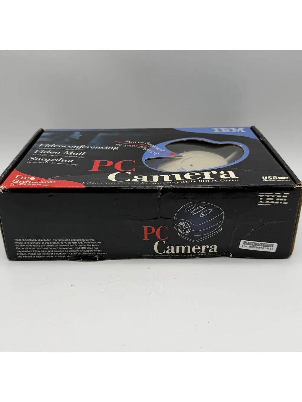 Vintage IBM PC Camera 33L4889 USB‎ Webcam New Sealed NOS Windows 98 2000